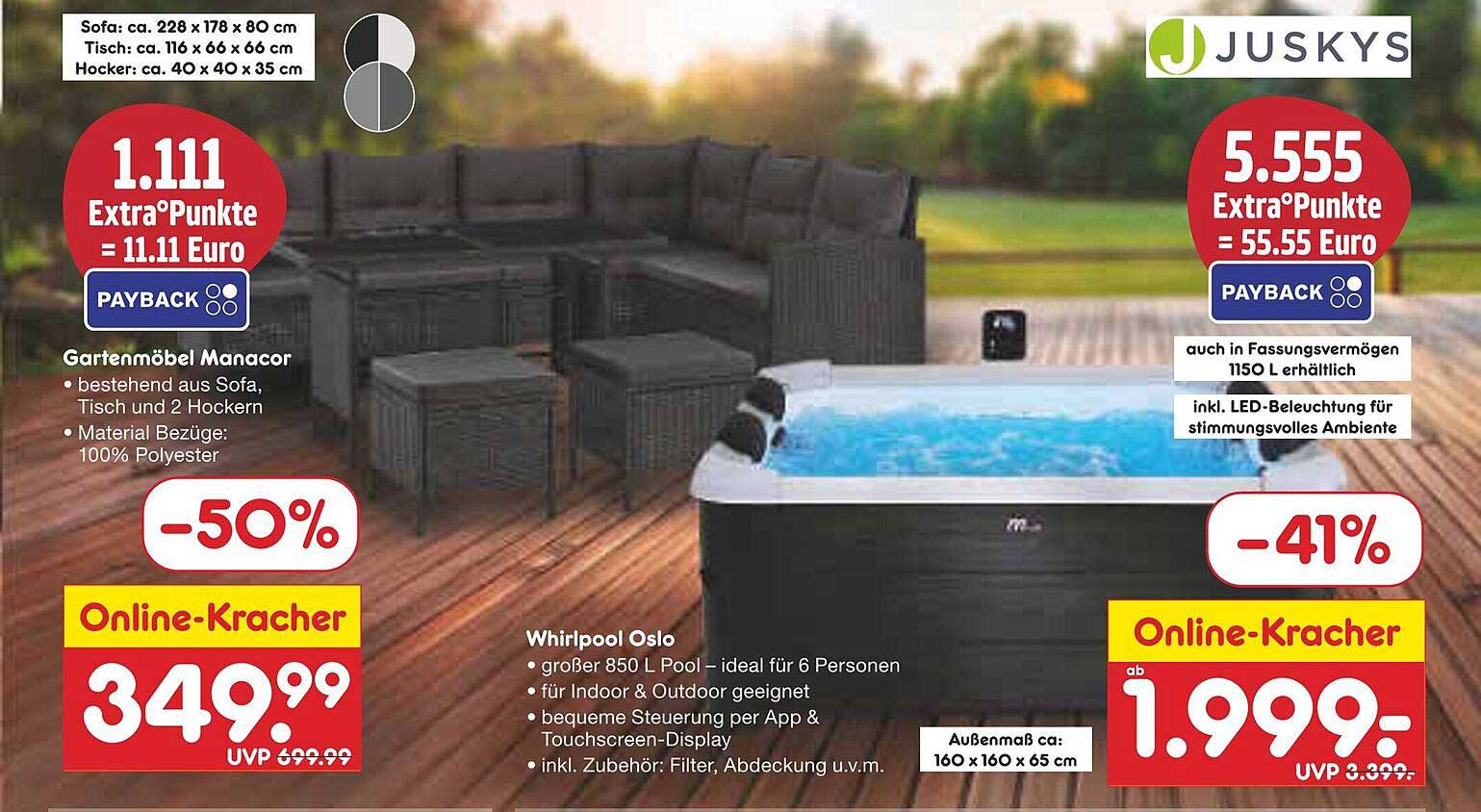 Whirlpool Oslo - Ideal für Entspannung im eigenen Garten!