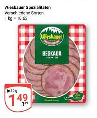 Wiesbauer Spezialitäten – Verschiedene Sorten, 80 g