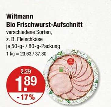 Wiltmann Bio Frischwurst-Aufschnitt