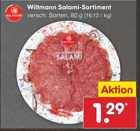 Wiltmann Salami-Sortiment, 80 g