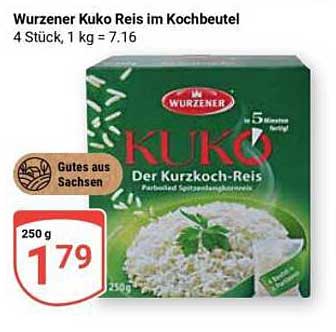Wurzener Kuko Reis im Kochbeutel