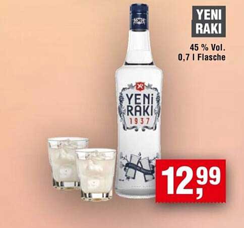 Yeni Raki 0,7 l - 45 % Vol.