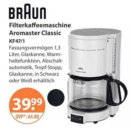 Braun Filterkaffeemaschine Aromaster Classic KF47/1