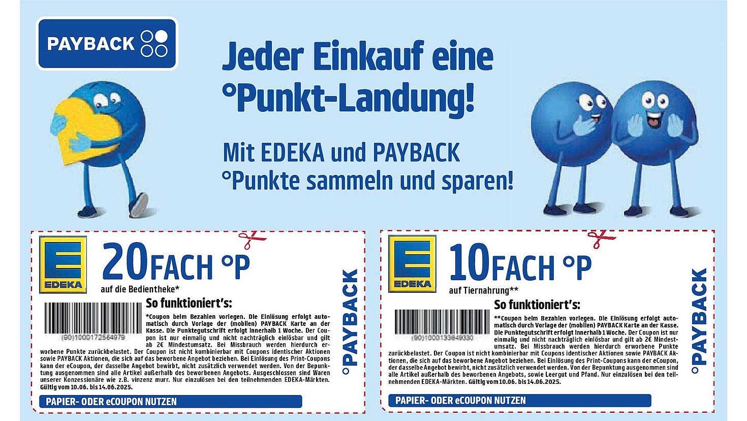 20-fach und 10-fach PAYBACK Punkte bei EDEKA