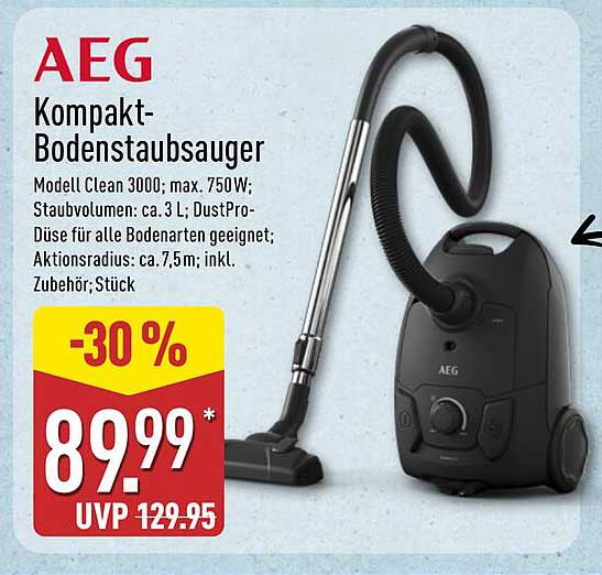 AEG Kompakt-Bodenstaubsauger