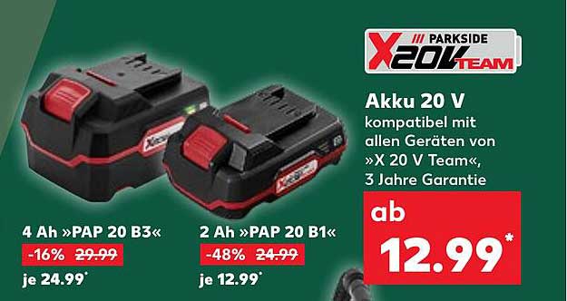 Akku 20 V kompatibel mit allen Geräten von »X 20 V Team«, 3 Jahre Garantie