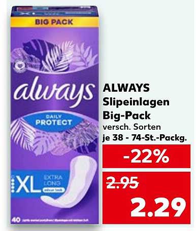 ALWAYS Slipeinlagen Big-Pack