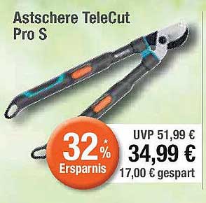 Astschere TeleCut Pro S
