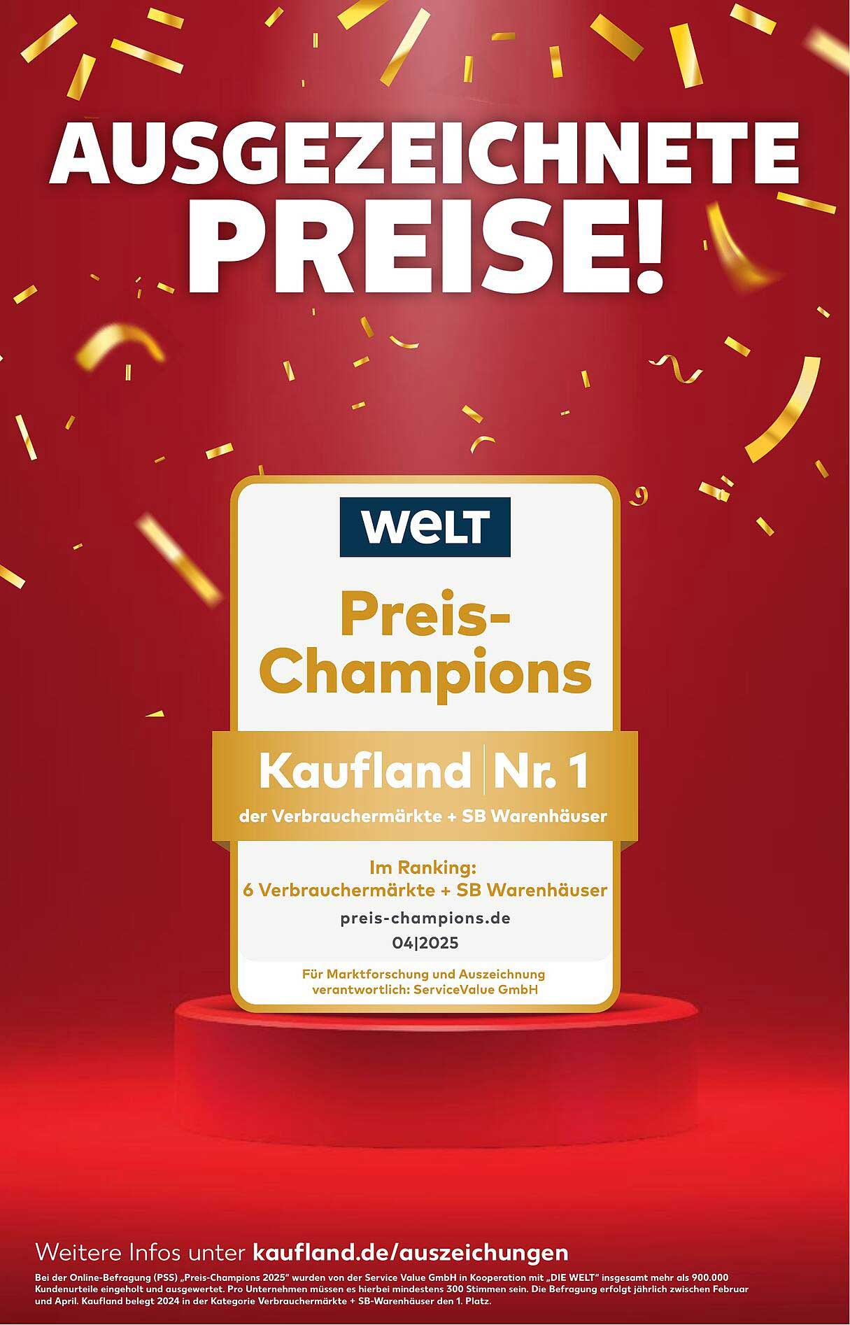 Ausgezeichnete Preise bei Kaufland