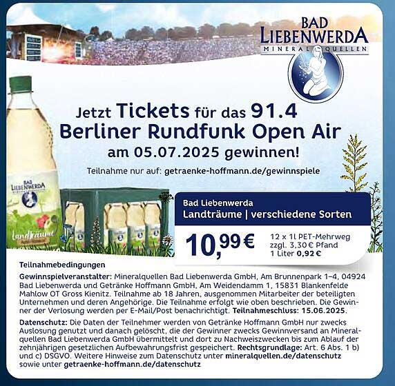 Bad Liebenwerda Landträume | verschiedene Sorten