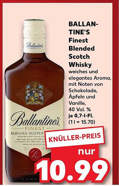 BALLANTINE'S Finest Blended Scotch Whisky