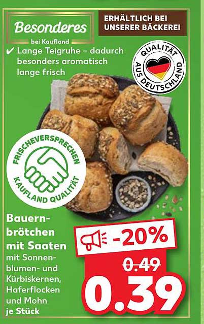 Bauernbrötchen mit Saaten