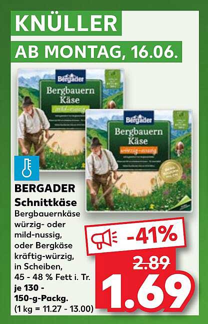 Bergader Schnittkäse - 41% günstiger