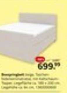 Beweglichkeit: Bequeme Boxspringbett mit Matratze und Kopfteil