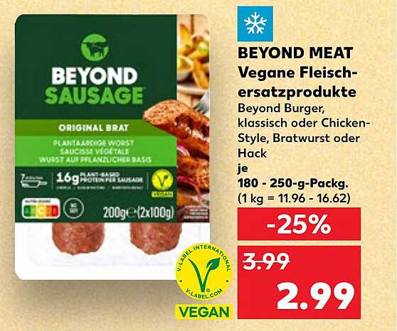 BEYOND MEAT Vegane Fleischersatzprodukte