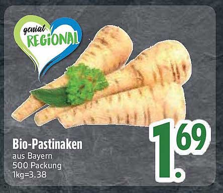 Bio-Pastinaken aus Bayern - 500g Packung