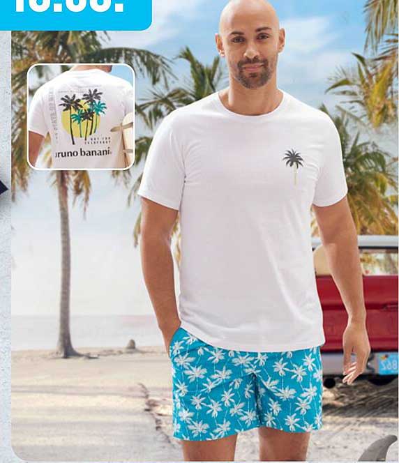 Bruno Banani Herren T-Shirt und Badeshorts