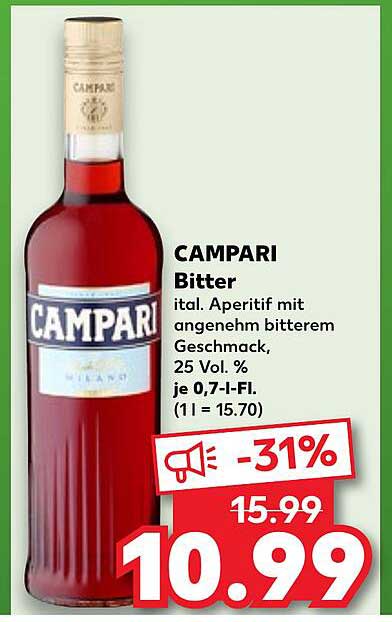 CAMPARI Bitter - italienischer Aperitif