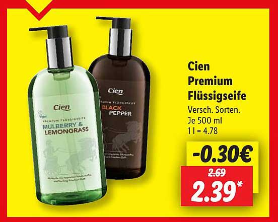 Cien Premium Flüssigseife verschiedene Sorten