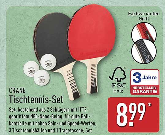 CRANE Tischtennis-Set