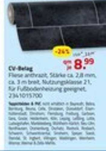 CV-Belag anthrazit – für stilvolle Bodenlösungen