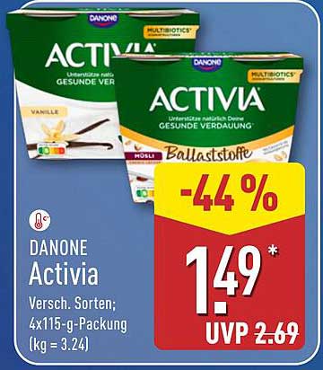 DANONE Activia 4x115g - Gesund und lecker