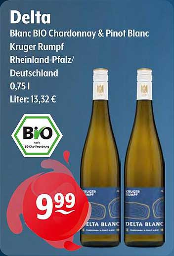 Delta Blanc BIO Chardonnay & Pinot Blanc