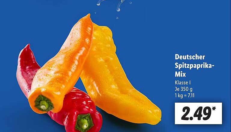 Deutscher Spitzpaprika-Mix 350 g