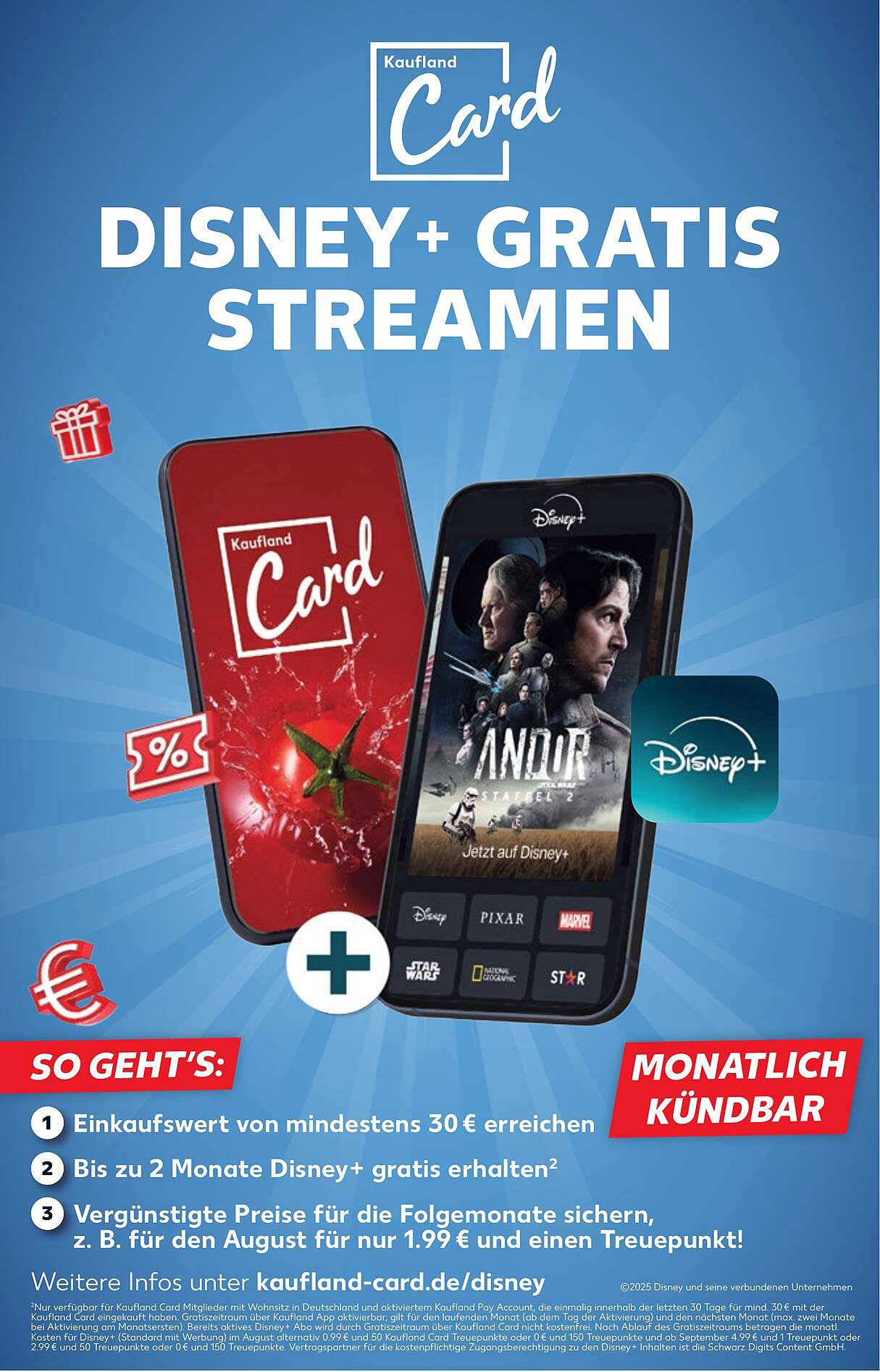 Disney+ Gratis Streamen mit der Kaufland Card