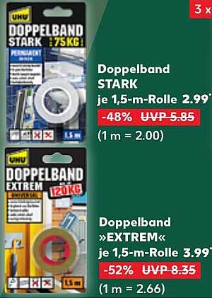 Doppelband STARK und EXTREM bei Kaufland