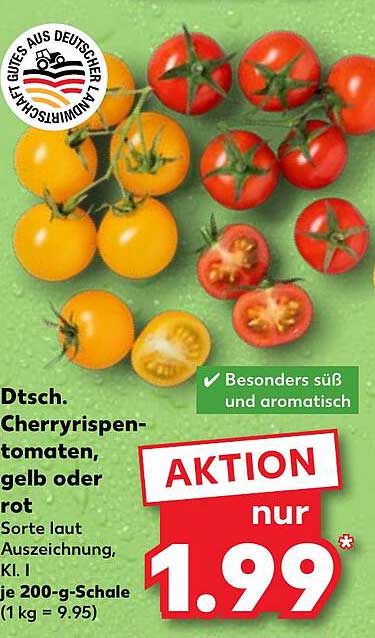 Dtsch. Cherrytomaten, gelb oder rot