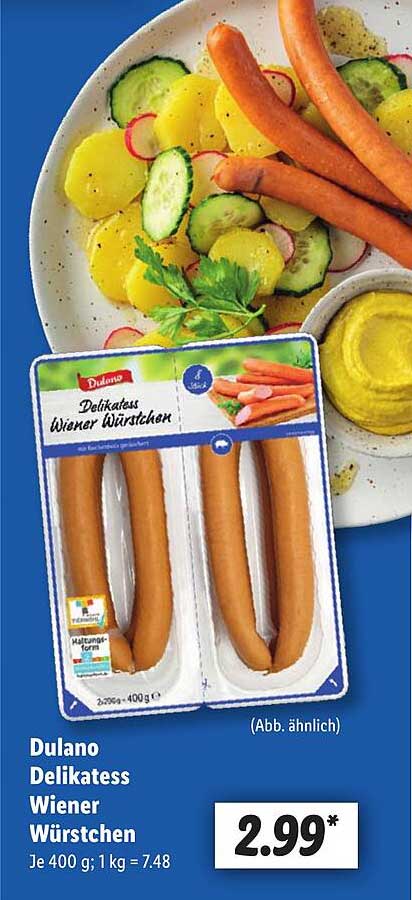 Dulano Delikatess Wiener Würstchen