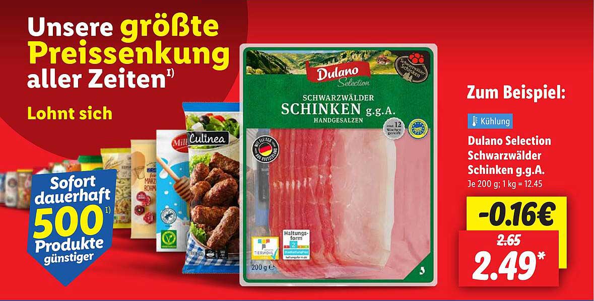 Dulano Selection Schwarzwälder Schinken g.g.A. 200 g