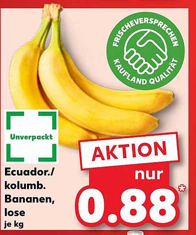 Ecuador/kolumb. Bananen, lose je kg