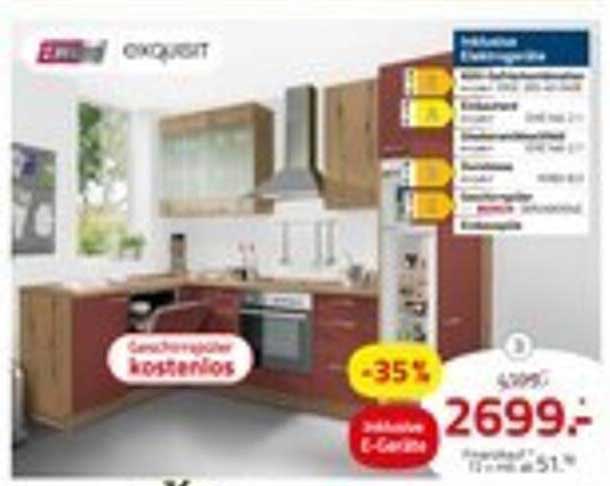 Einbauküche inkl. E-Geräte - 35% reduziert