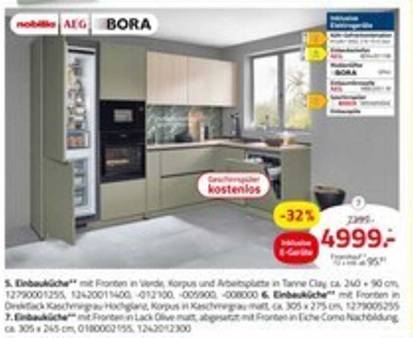 Einbauküche mit Fronten in Tanne Clay - jetzt mit 32% Rabatt!