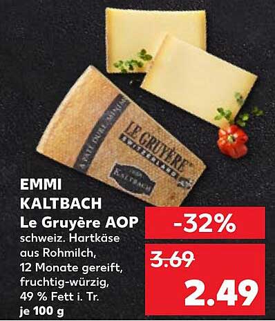 EMMI KALTBACH Le Gruyère AOP