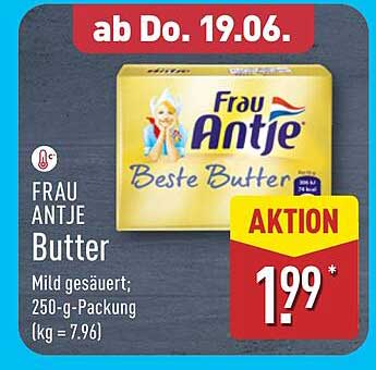 FRAU ANTJE Butter 250-g-Packung - Mild gesäuert