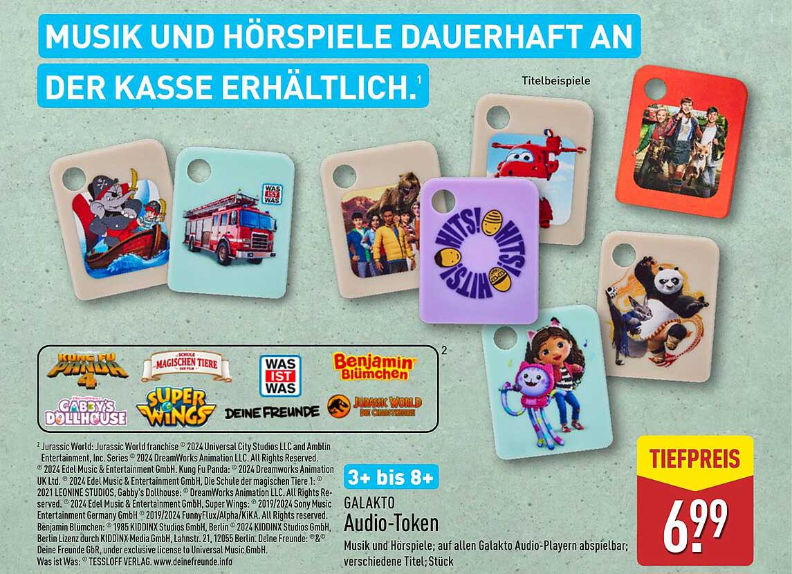 GALAKTO Audio-Token – Musik und Hörspiele für Kinder