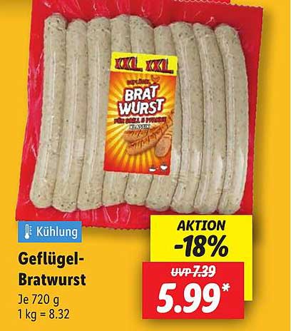 Geflügel-Bratwurst