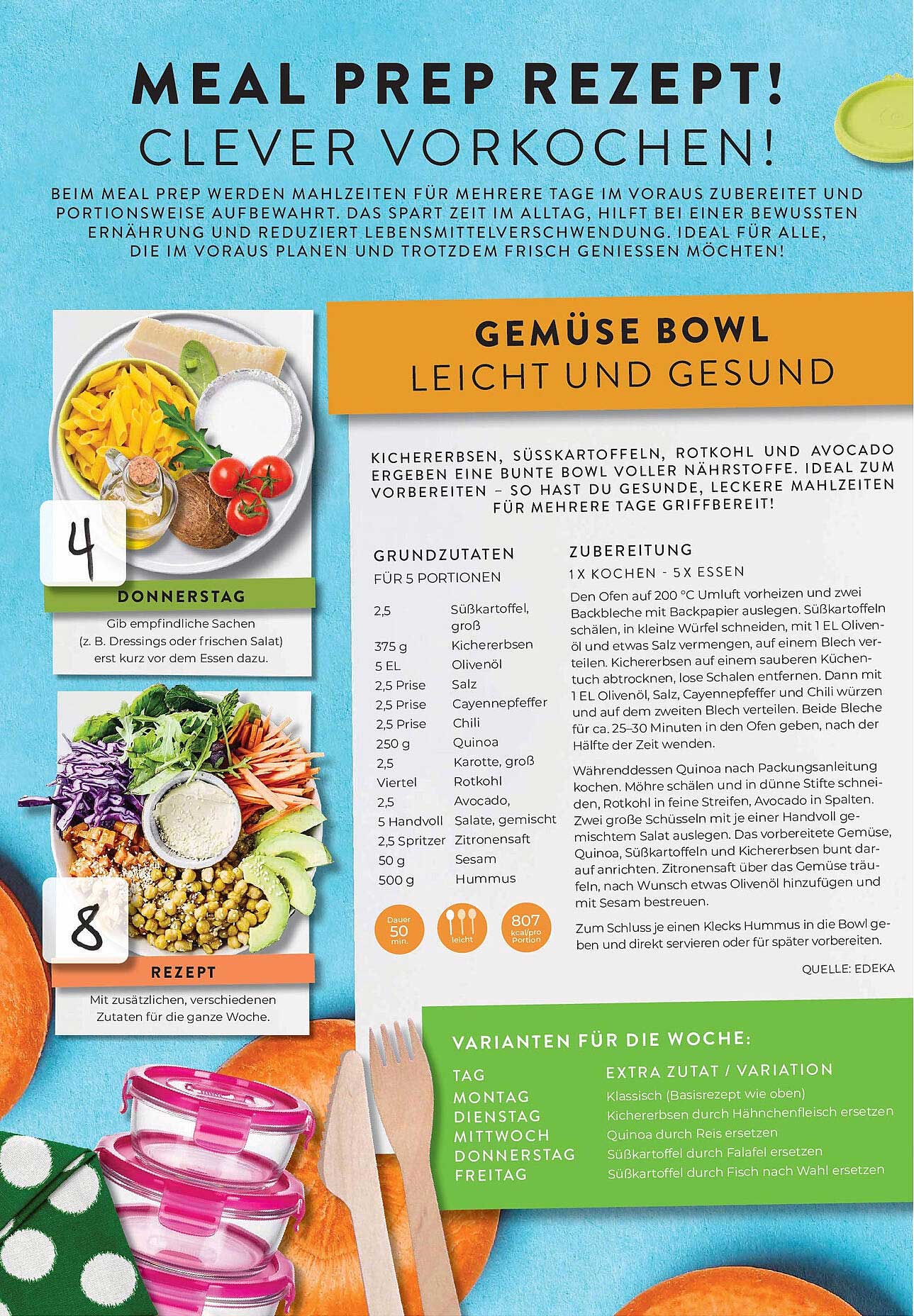 Gemüse Bowl leicht und gesund