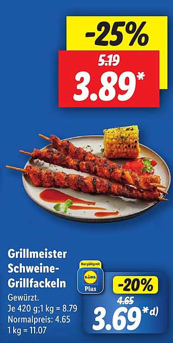 Grillmeister Schweine-Grillfackeln