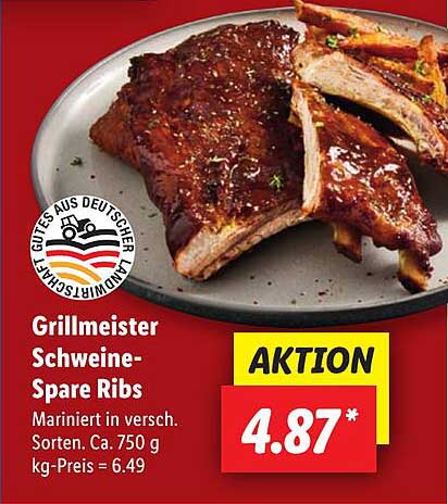 Grillmeister Schweine-Spareribs