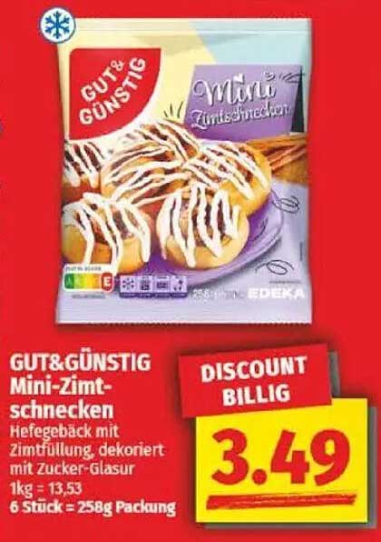 GUT&GÜNSTIG Mini-Zimtschnecken
