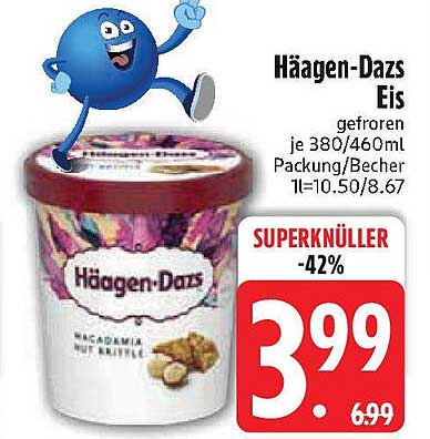 Häagen-Dazs Eis gefroren je 380/460ml - Superknüller!