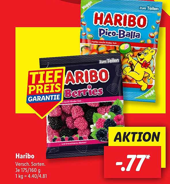 Haribo Berries und Pico-Balla