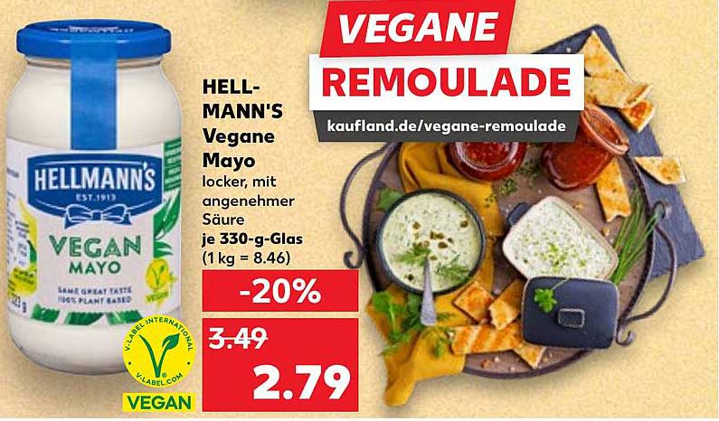 HELLMANN'S Vegane Remoulade 330-g-Glas