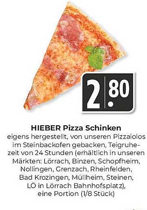 HIEBER Pizza Schinken