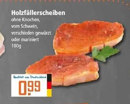 Holzfällerscheiben ohne Knochen, vom Schwein, verschieden gewürzt oder mariniert