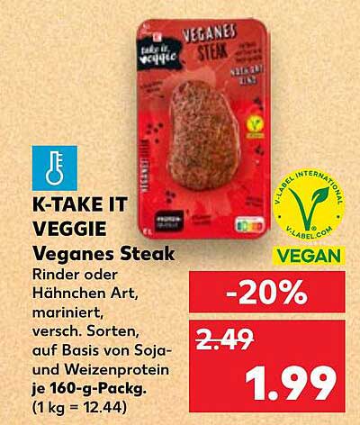 K-Take It Veggie Veganes Steak